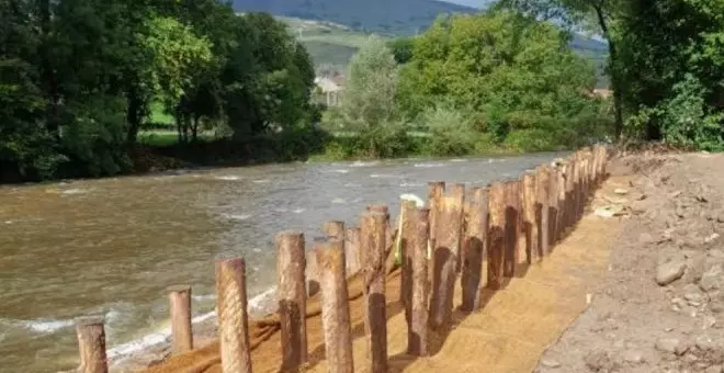 La CHC trabaja en la recuperación fluvial del río Besaya en Santa Cruz