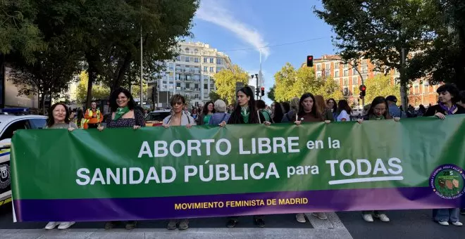 Una manifestación reivindica en Madrid el aborto libre en la sanidad pública