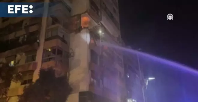 Un bombardeo impacta contra un edificio residencial en Beirut