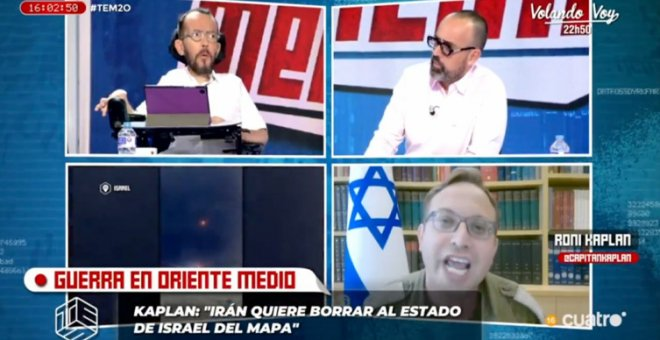 Echenique desmonta a un representante del Ejército israelí: "A mí un portavoz del peor genocidio del siglo XXI no me acusa de nada"