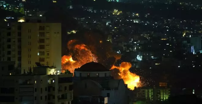 Beirut sufre la noche más violenta de bombardeos desde que Israel comenzó su ofensiva