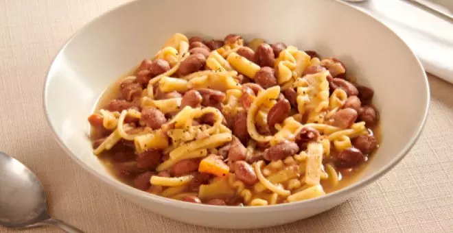 Pato confinado - Receta de pasta e fagioli: la sabrosa mezcla italiana de pasta con alubias