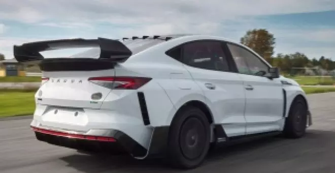 Así de espectacular luce un Skoda Enyaq Coupé RS ¡de carreras! con la misma mecánica de 341 CV