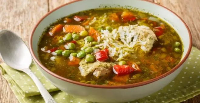 Pato confinado - Receta de aguadito de pollo: la sopa tradicional peruana con rico sabor a cilantro