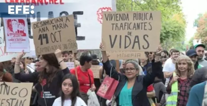 Decenas de miles de personas salen a la calle para exigir rebaja en el precio del alquiler