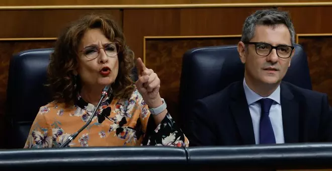 María Jesús Montero acusa a Ione Belarra de hacerle el juego a la derecha por sus críticas al Gobierno