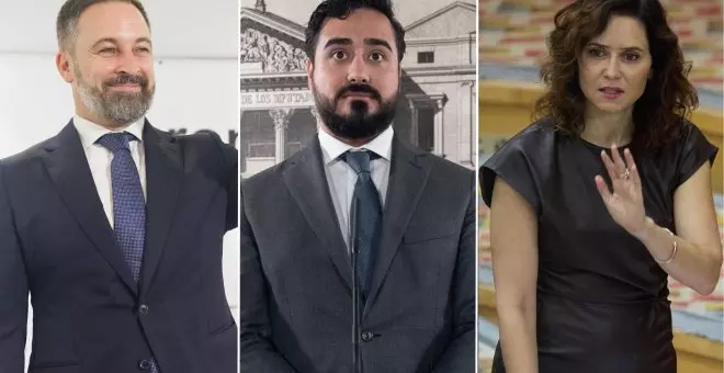 Abascal, Alvise y Ayuso, ejes de la difusión de bulos y la banalización del asesinato de Samuel Luiz