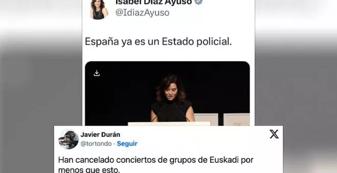 El último disparate de Ayuso y MAR sobre el "Estado policial" que refleja que están más nerviosos que Spiderman en un descampado