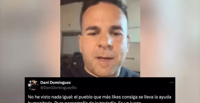 Indignación con el 'influencer' Ángel Gaitán por anunciar un reparto de ayuda tras la DANA a los pueblos con más 'likes': "Parece 'Black Mirror'"