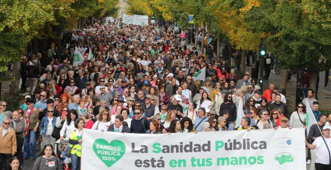 as mareas plantean al Gobierno andaluz un plan de choque de 19.000 millones para salvar la sanidad pública