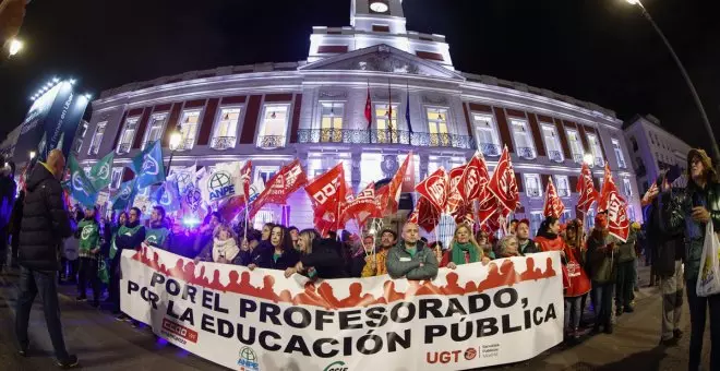 Unas 5.000 personas se manifiestan en Madrid por una mejor educación pública