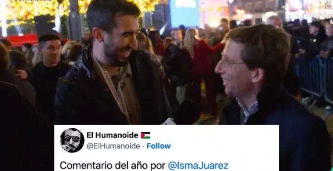 Las dos pullas navideñas de Isma Juárez a Almeida en un minuto: "Tremendo árbol ha plantado, estará deseando talarlo"