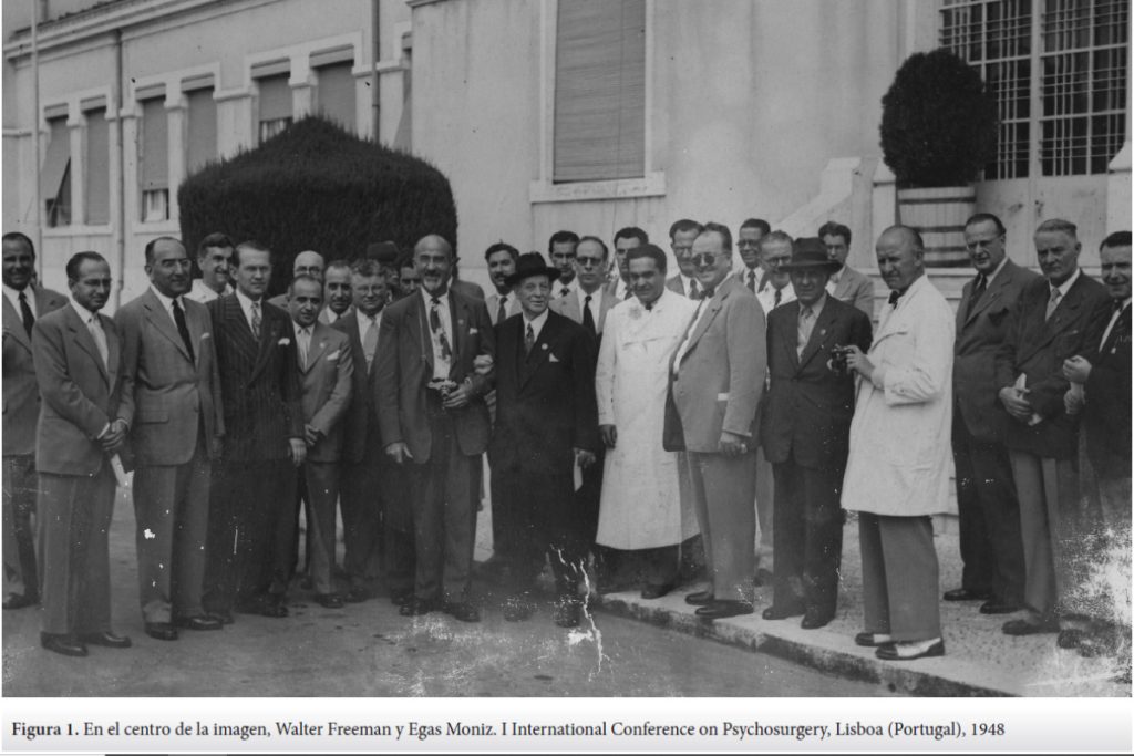 Moniz y Freeman juntos en Lisboa en 1948 