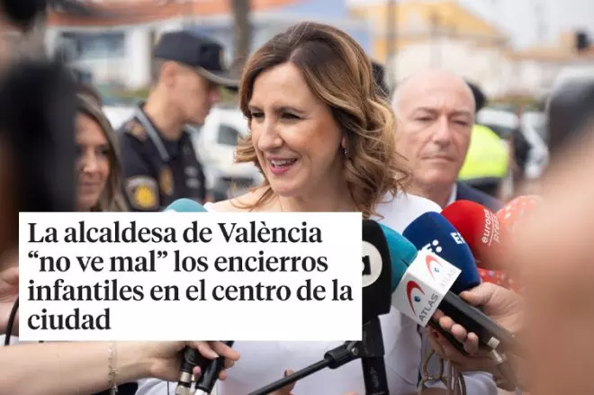 La alcaldesa de València, María José Catalá, atiende a los medios, en una foto de archivo de mayo.- JORGE GIL (EUROPA PRESS)