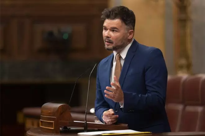 Gabriel Rufián, en una foto de archivo del pasado día 17.- EDUARDO PARRA (EUROPA PRESS)