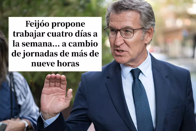 "¿Qué parte de 'reducción' no ha entendido?": pasmo general con la disparatada idea de Feijóo sobre la jornada laboral