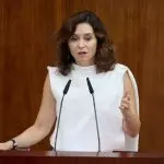 Isabel Díaz Ayuso, este vieenes en la Asamblea de Madrid.- JESÚS HELLÍN (EUROPA PRESS)