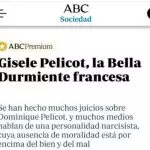 El controvertido titular de 'ABC' sobre Gisèle Pélicot