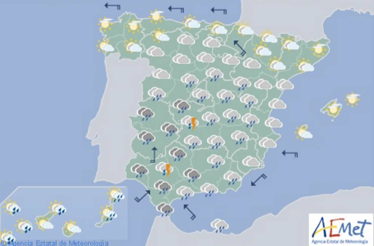 Mapa Meteorológico España Mapa