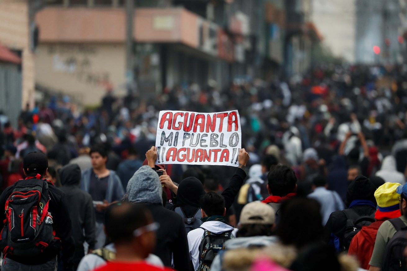 Protestas en Ecuador Ecuador, "el Gobierno de la incertidumbre" y la