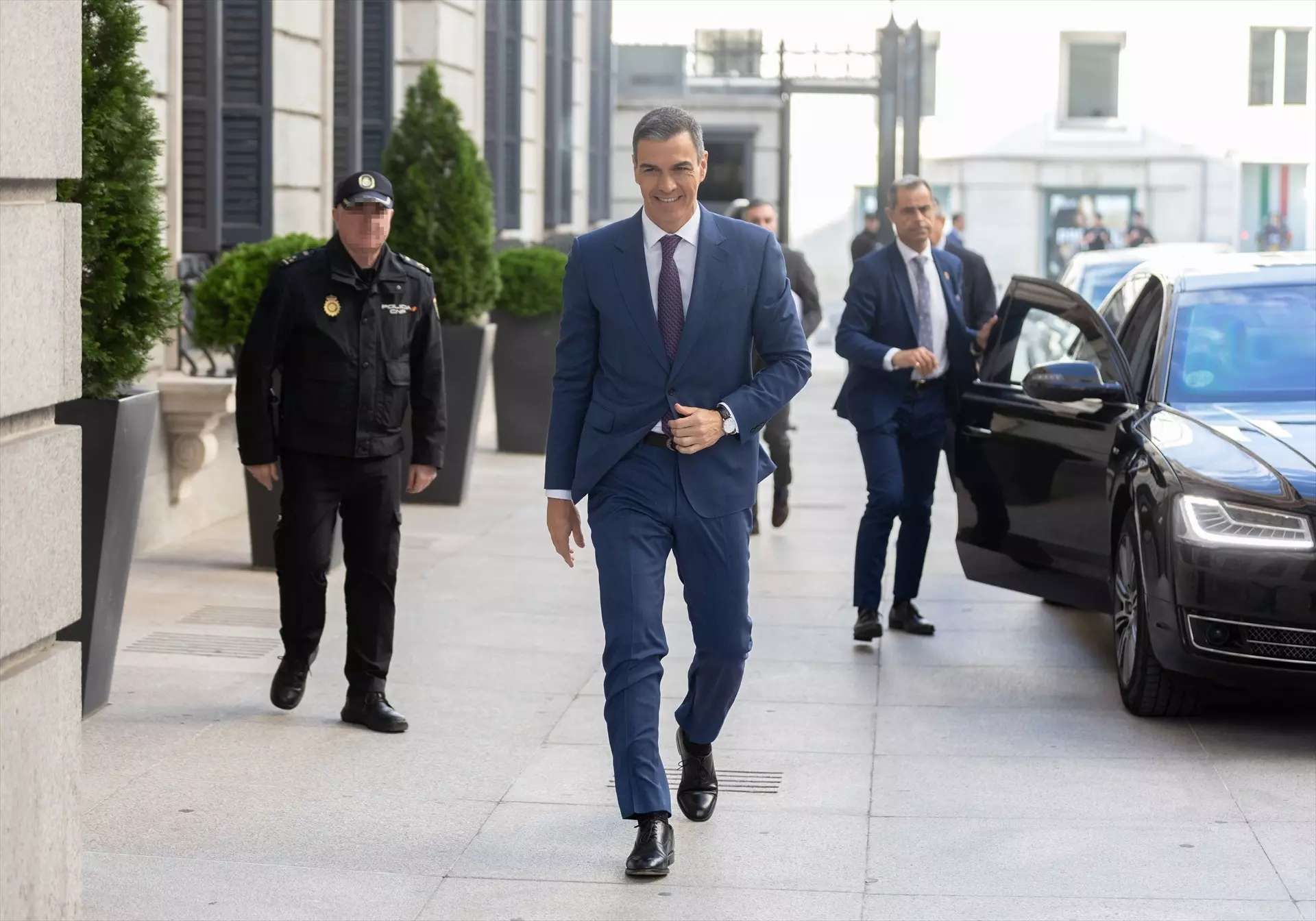 Pedro Sánchez, a su llegada al Congreso este miércoles. — Eduardo Parra / Europa Press