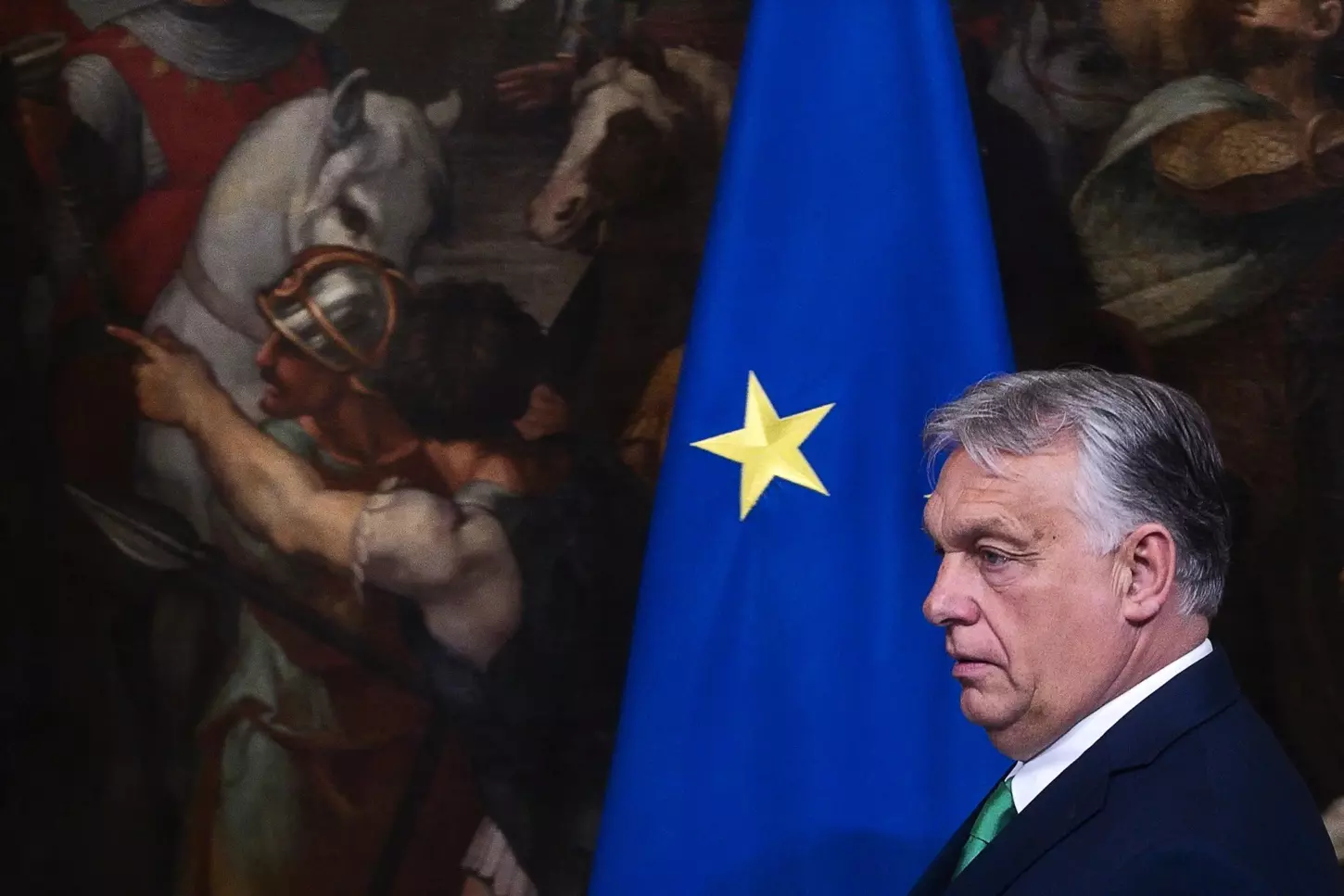 Víktor Orbán en una conferencia junto al primer ministro italiano, el pasado 24 de junio en Roma. — ANGELO CARCONI. / EFE.