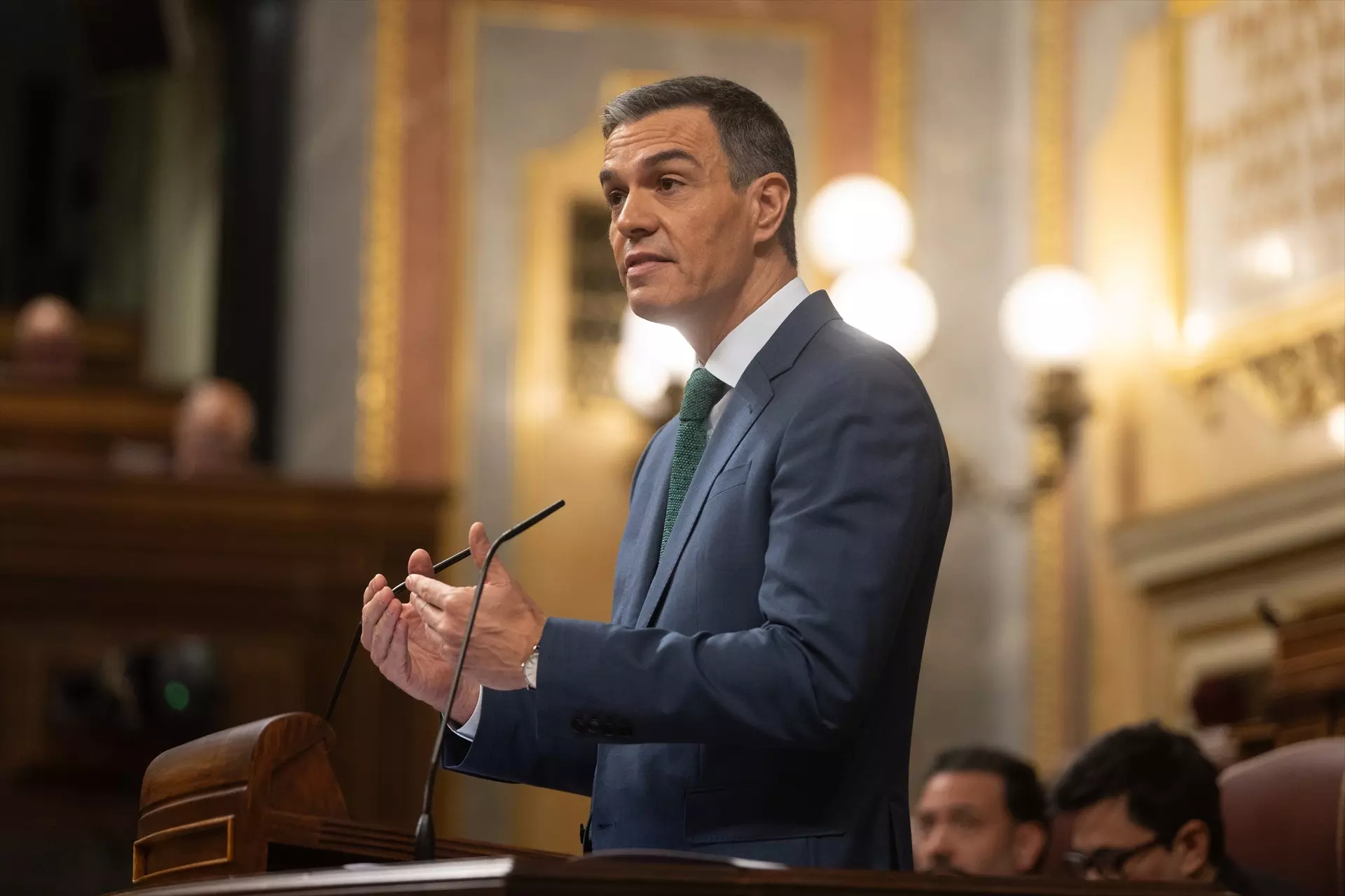 Pedro Sánchez, durante el pleno del Congreso de este miércoles, día 17 de julio. — Eduardo Parra / Europa Press