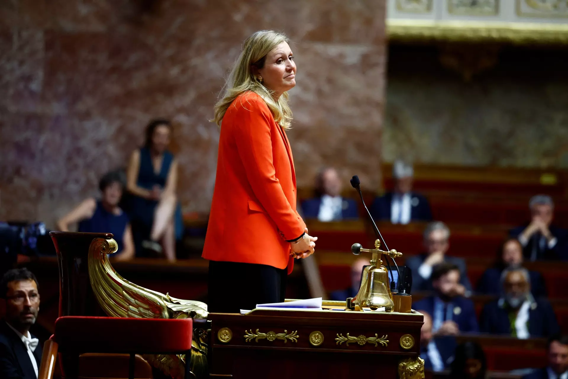 Yael Braun-Pivet, recién elegida Presidenta de la Asamblea Nacional, a 18 de julio de 2024. — Sarah Meyssonnier / Reuters
