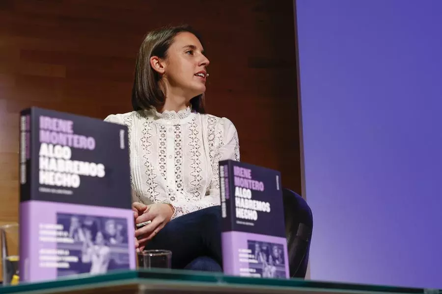 La eurodiputada de Podemos Irene Montero, este lunes en Madrid durante la presentación de su libro. — Juanjo Martín / EFE