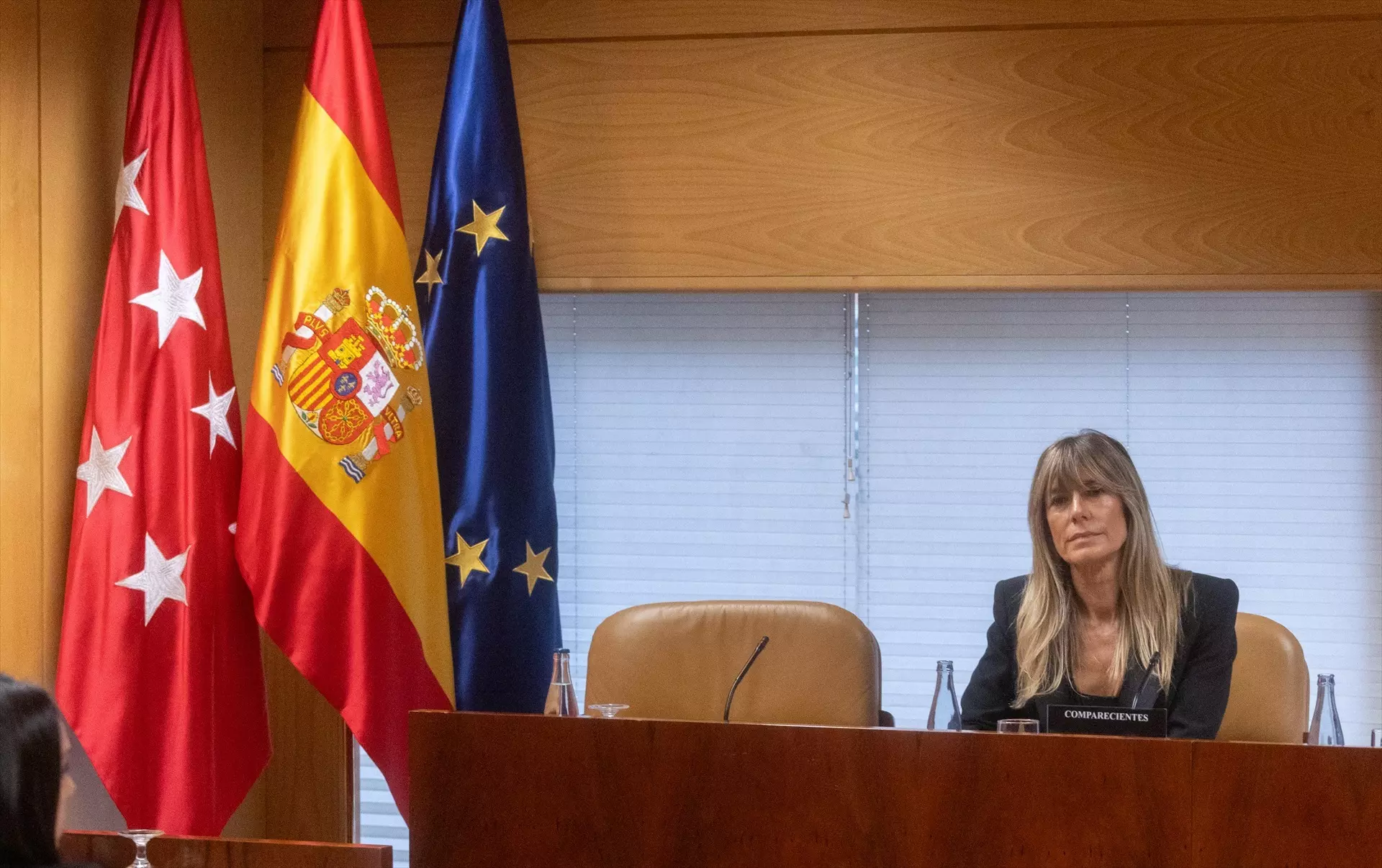 Begoña Gómez, durante la Comisión de Investigación sobre programas de cátedras y postgrados de la Universidad Complutense de Madrid. — Eduardo Parra / Europa Press