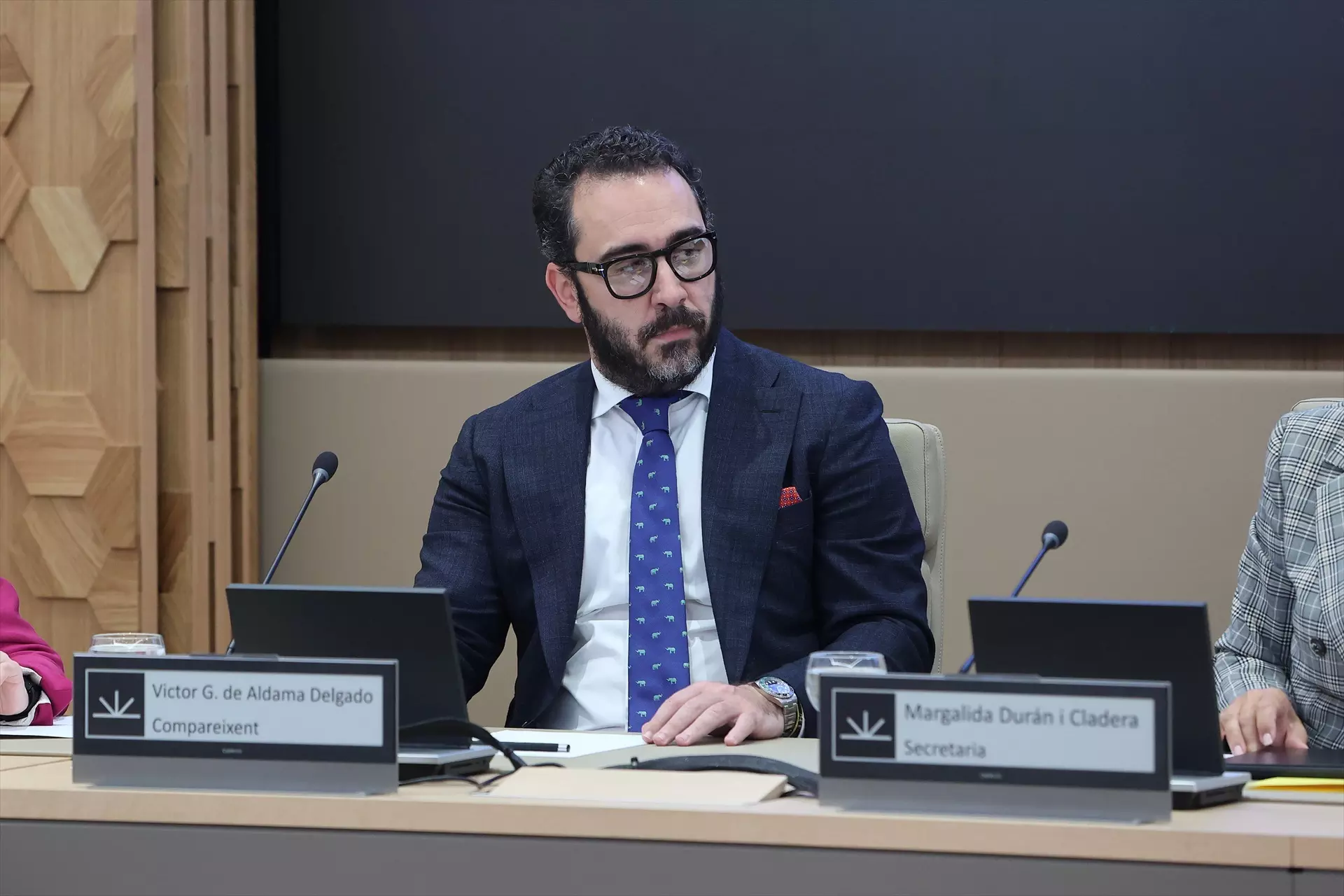 Víctor de Aldama comparece ante el Parlament balear, a 20 de mayo de 2024, en Palma de Mallorca. — Isaac Buj / Europa Press