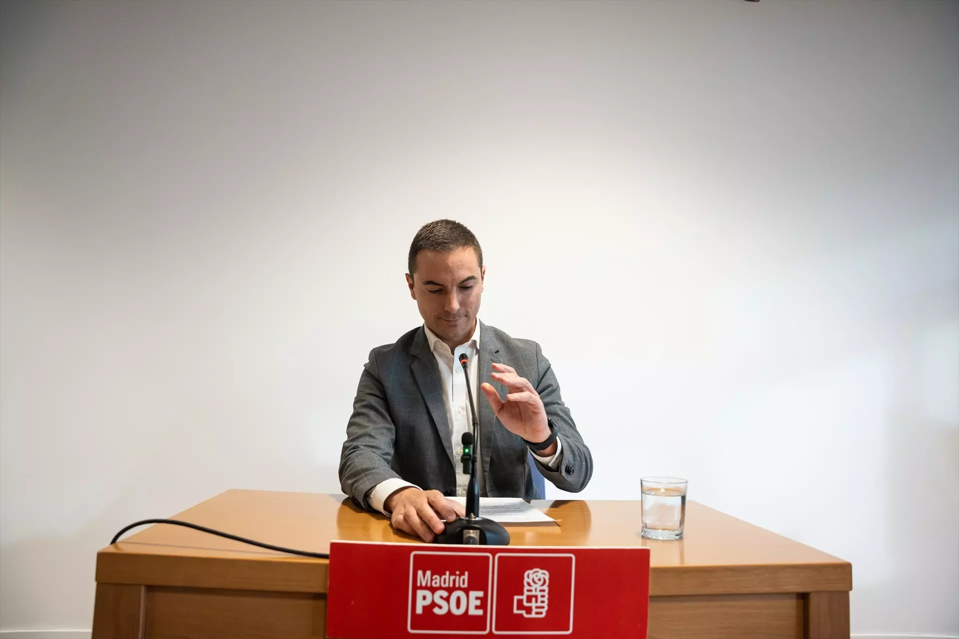 El ya exsecretario general del PSOE de Madrid, Juan Lobato, durante su intervención en la Asamblea de Madrid de este martes. — Matías Chiofalo / Europa Press