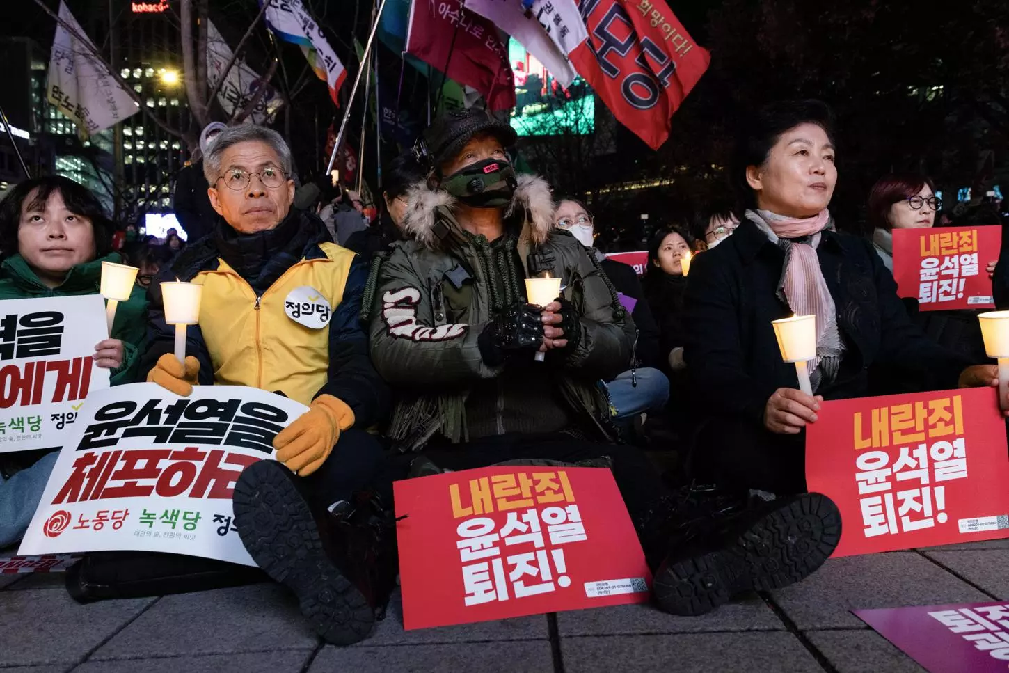 Protesta en Seúl contra el presidente de Corea del Sur, Yoon Suk-yeol. — EFE