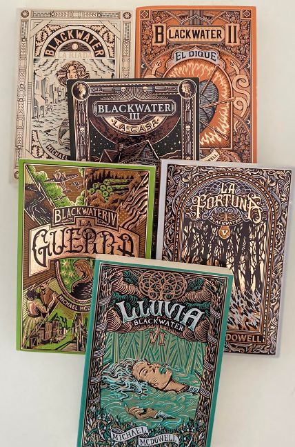 Los seis libros de la saga 'Blackwater', escrita por Michael McDowell.
