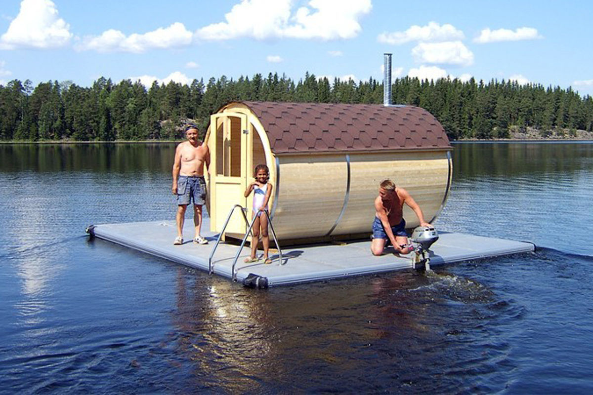 Sauna finlandesa flotante - Tourse - Excursiones
