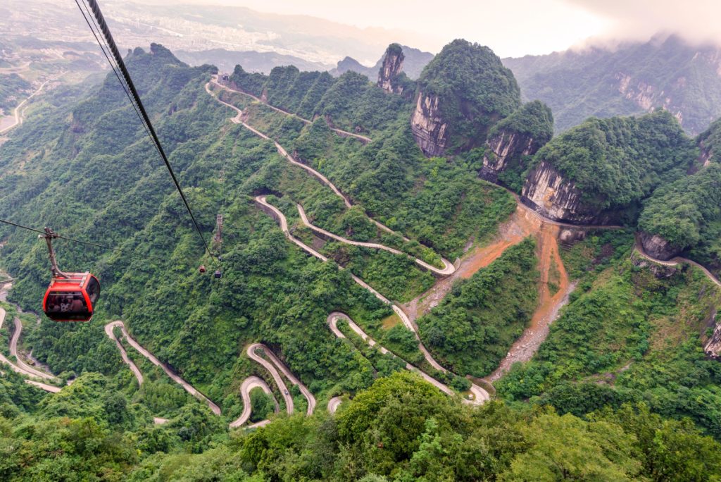 Tianmen Mountain Road - Depositphotos